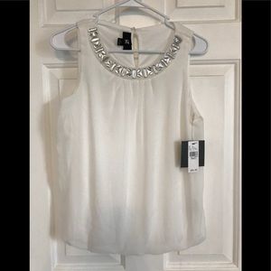 Shimmer Embellished Dressy Tank